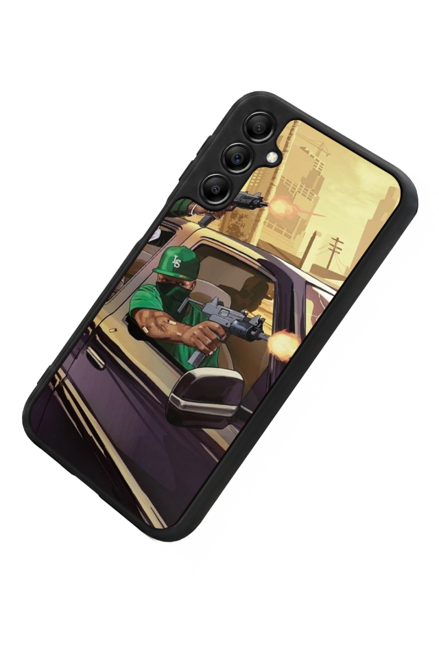 Samsung Galaxy A14 Uyumlu GTA Tasarımlı Glossy Premium Kılıf