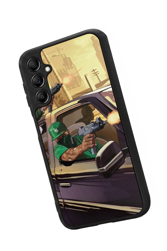 Samsung Galaxy A14 Uyumlu GTA Tasarımlı Glossy Premium Kılıf