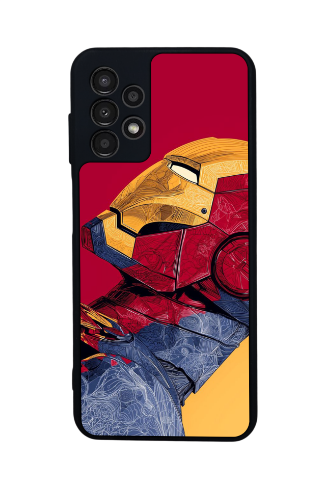 Samsung Galaxy A23 Uyumlu  Iron Man ( Demir Adam ) Tasarımlı Glossy Premium Kılıf
