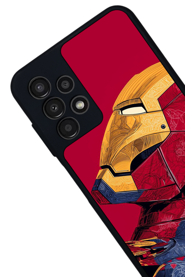 Samsung Galaxy A23 Uyumlu  Iron Man ( Demir Adam ) Tasarımlı Glossy Premium Kılıf