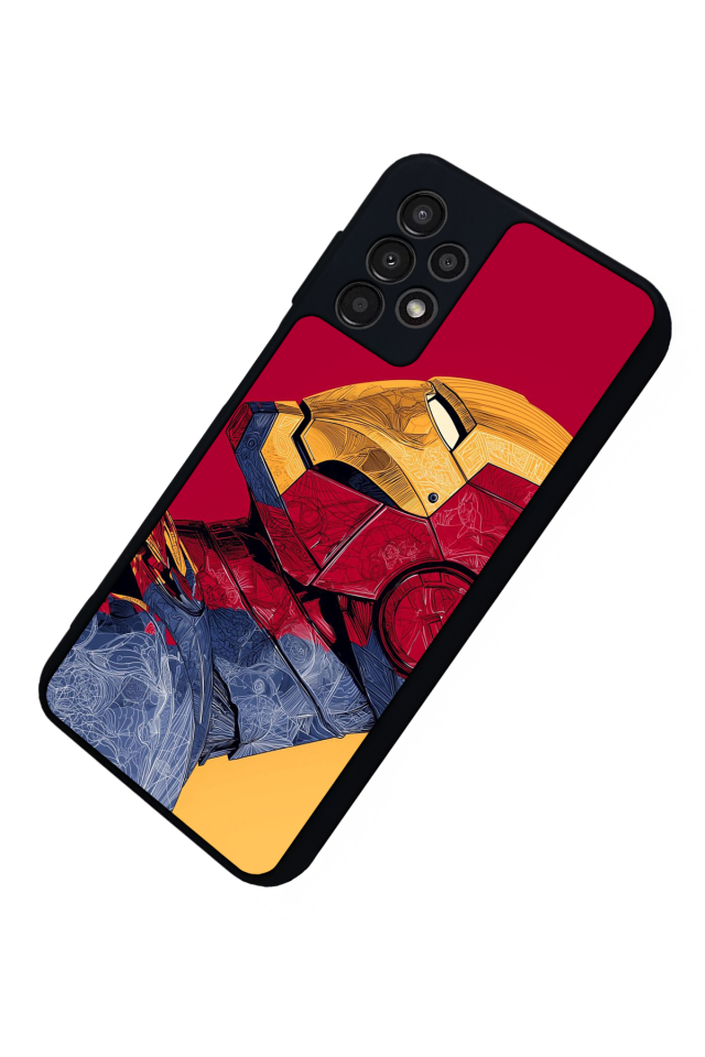 Samsung Galaxy A23 Uyumlu  Iron Man ( Demir Adam ) Tasarımlı Glossy Premium Kılıf