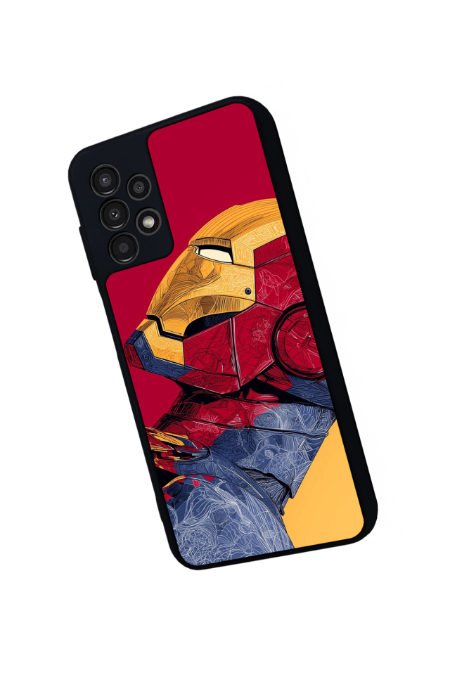 Samsung Galaxy A23 Uyumlu  Iron Man ( Demir Adam ) Tasarımlı Glossy Premium Kılıf