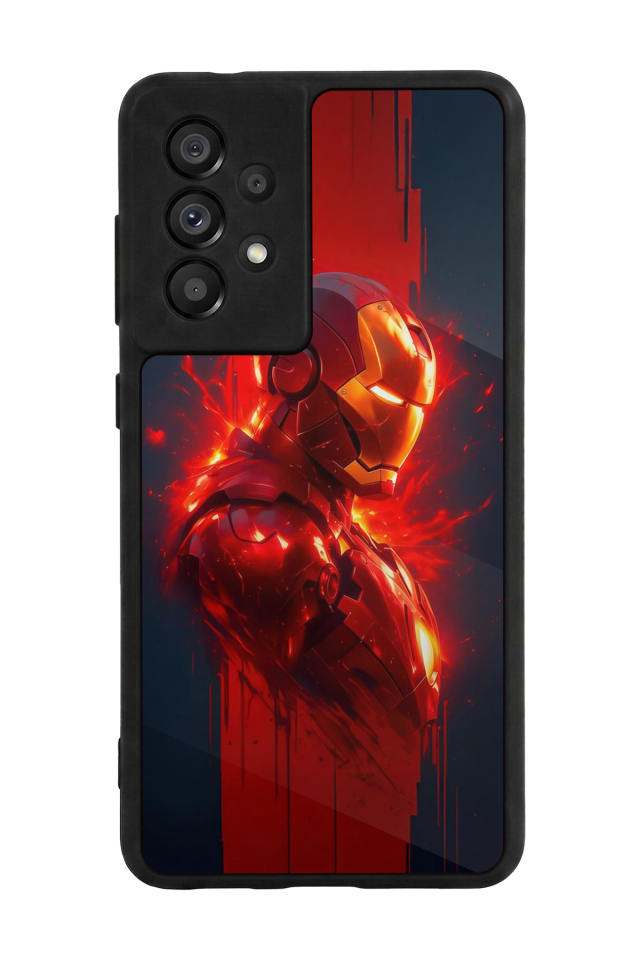 Samsung Galaxy A73 Uyumlu  Iron Man ( Demir Adam ) Tasarımlı Glossy Premium Kılıf