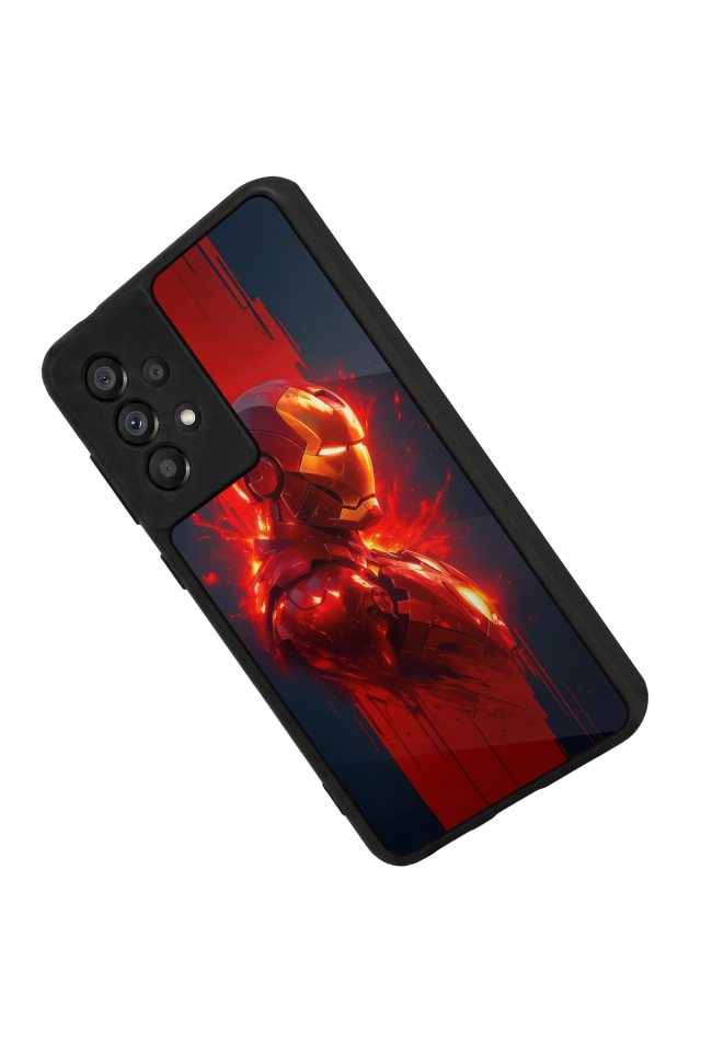 Samsung Galaxy A73 Uyumlu  Iron Man ( Demir Adam ) Tasarımlı Glossy Premium Kılıf