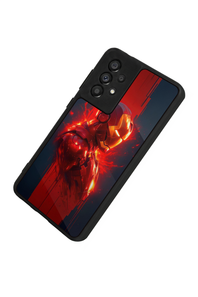 Samsung Galaxy A73 Uyumlu  Iron Man ( Demir Adam ) Tasarımlı Glossy Premium Kılıf