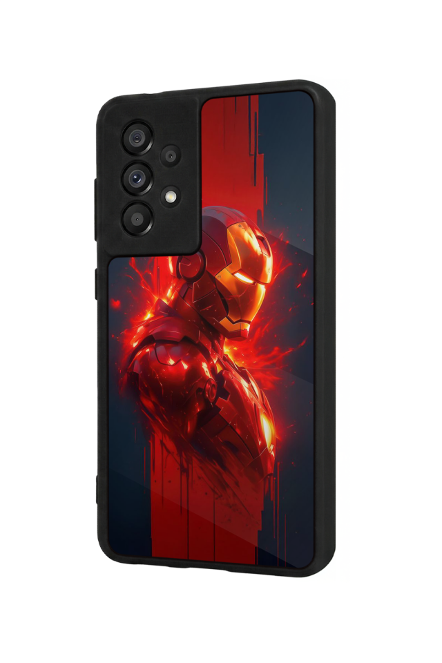 Samsung Galaxy A73 Uyumlu  Iron Man ( Demir Adam ) Tasarımlı Glossy Premium Kılıf
