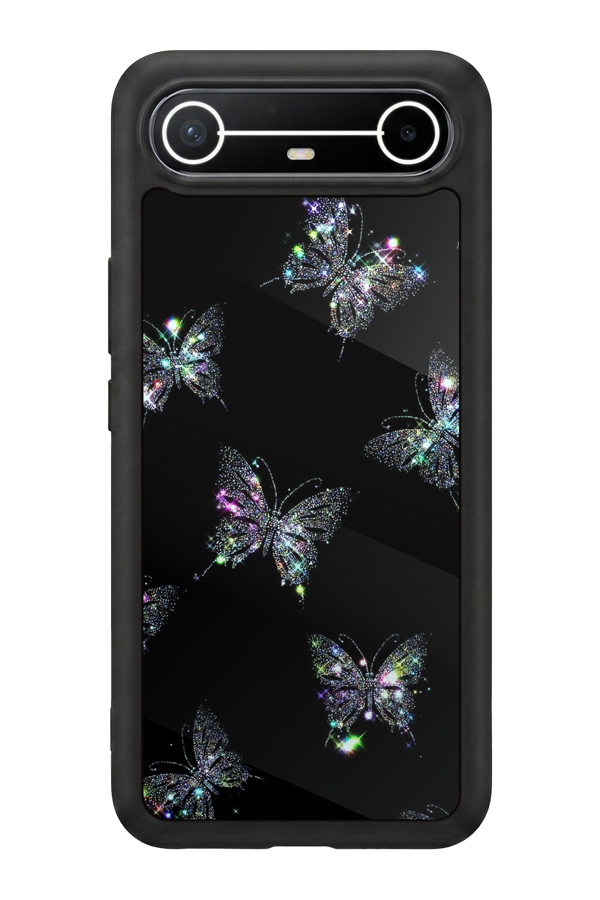 Tecno Spark Slim 5G Uyumlu Kelebek Tasarımlı Glossy Premium Kılıf