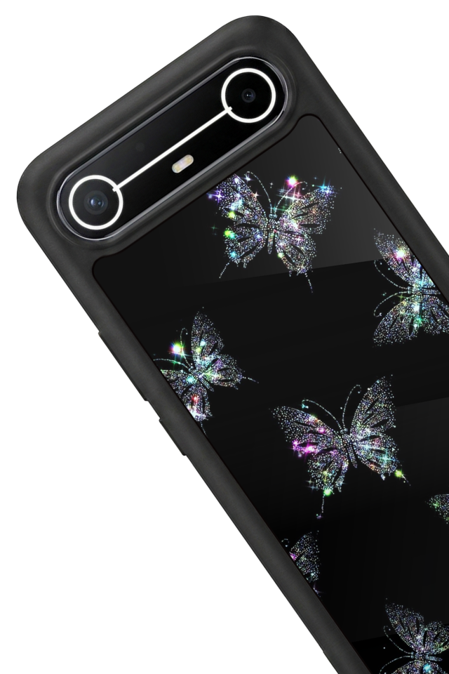 Tecno Spark Slim 5G Uyumlu Kelebek Tasarımlı Glossy Premium Kılıf