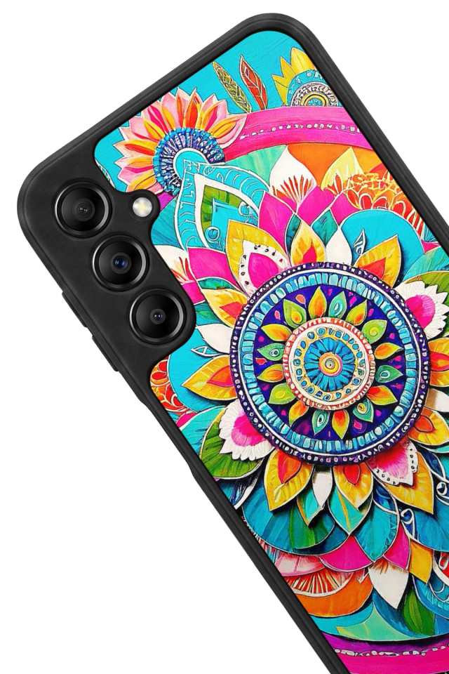 Samsung Galaxy A14 Uyumlu Mandala Tasarımlı Glossy Premium Kılıf