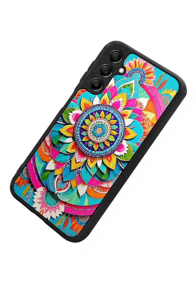 Samsung Galaxy A14 Uyumlu Mandala Tasarımlı Glossy Premium Kılıf