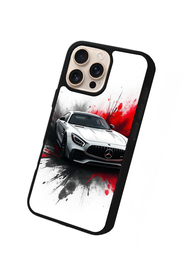 iPhone 15 Pro Uyumlu Mercedes Tasarımlı Glossy Premium Kılıf