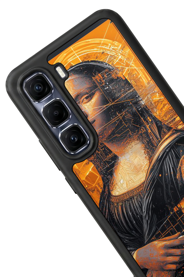 Infinix Hot 60 Pro Plus Uyumlu Monalisa Tasarımlı Glossy Premium Kılıf