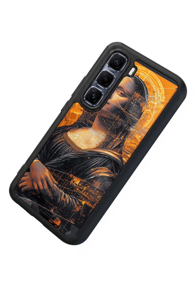 Infinix Hot 60 Pro Plus Uyumlu Monalisa Tasarımlı Glossy Premium Kılıf