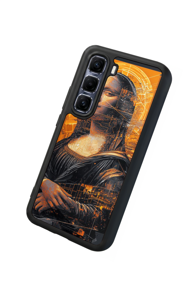 Infinix Hot 60 Pro Plus Uyumlu Monalisa Tasarımlı Glossy Premium Kılıf