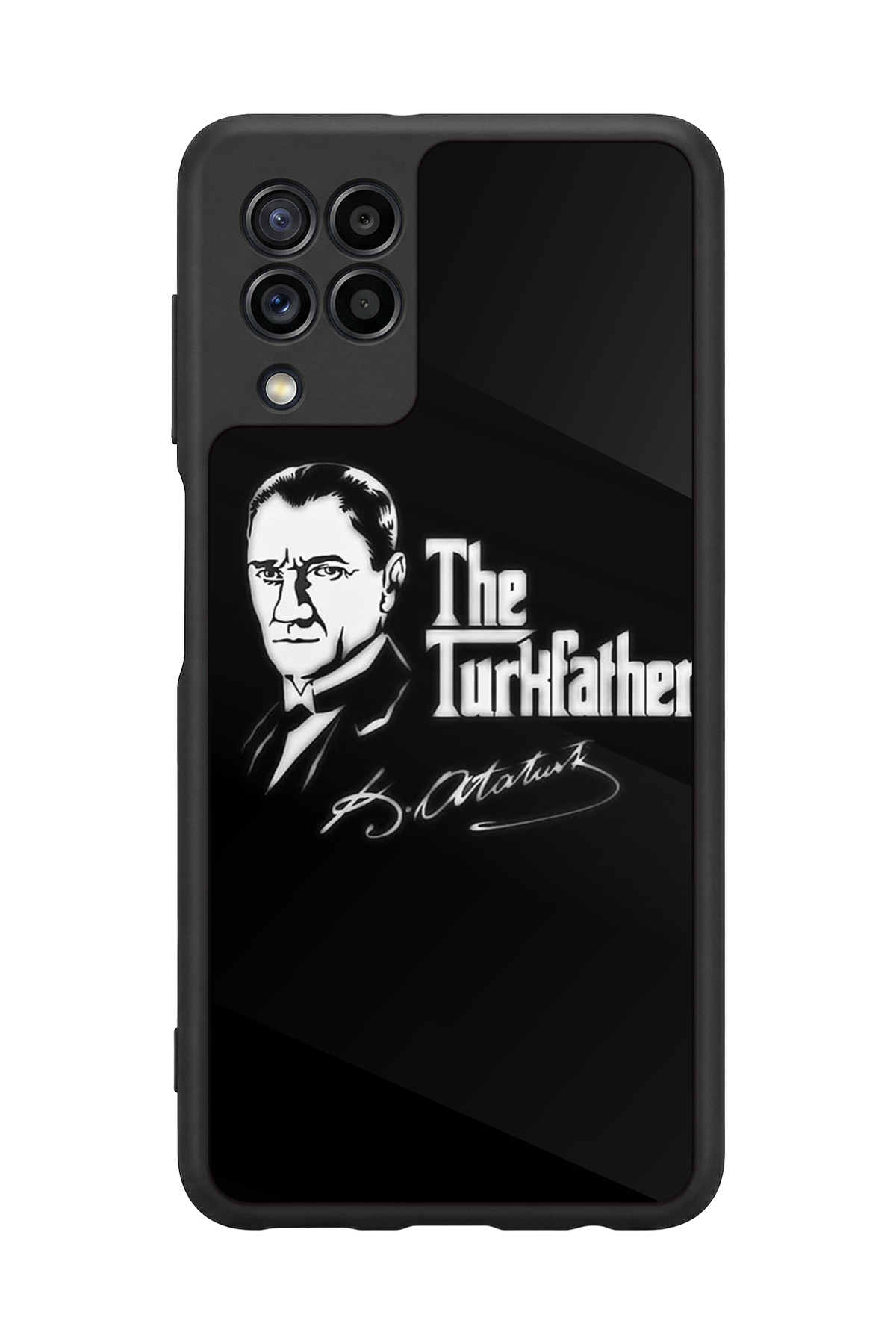 Samsung Galaxy M32 Uyumlu Mustafa Kemal Ataturk Tasarımlı Glossy Premium Kılıf