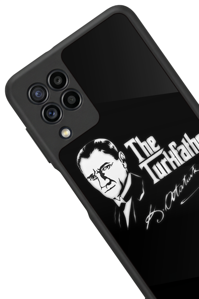 Samsung Galaxy M32 Uyumlu Mustafa Kemal Ataturk Tasarımlı Glossy Premium Kılıf