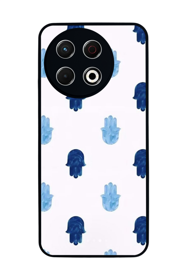 Tecno Spark 30 Pro Uyumlu Nazar Tasarımlı Glossy Premium Kılıf