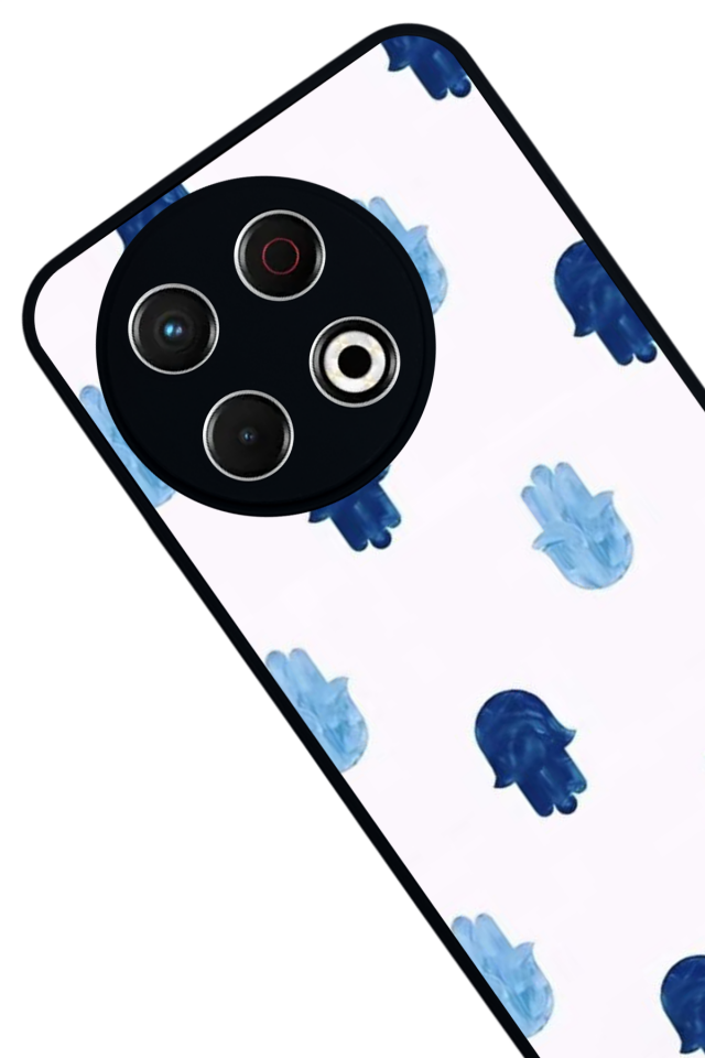 Tecno Spark 30 Pro Uyumlu Nazar Tasarımlı Glossy Premium Kılıf