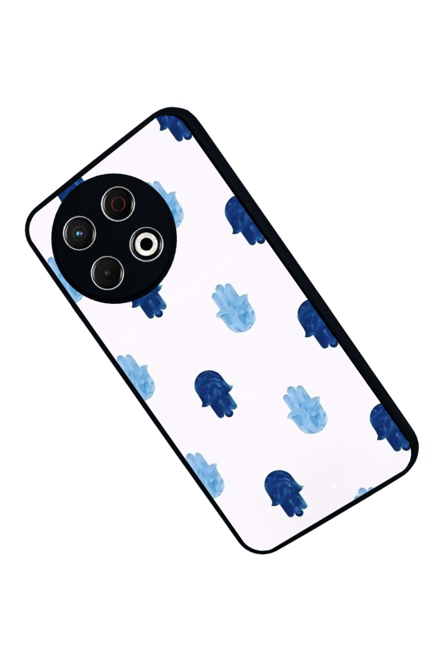 Tecno Spark 30 Pro Uyumlu Nazar Tasarımlı Glossy Premium Kılıf