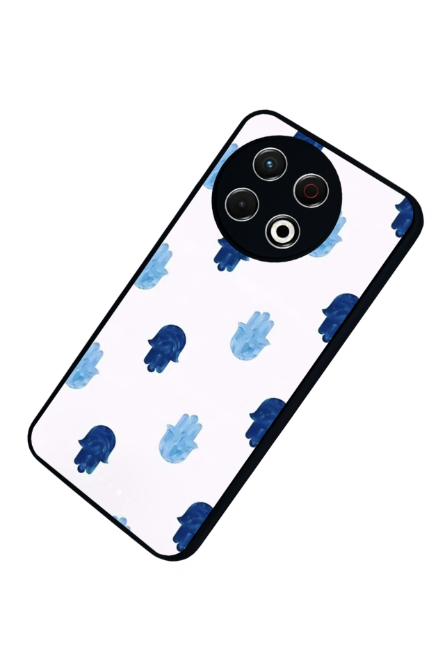 Tecno Spark 30 Pro Uyumlu Nazar Tasarımlı Glossy Premium Kılıf