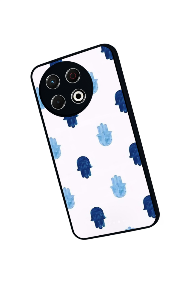 Tecno Spark 30 Pro Uyumlu Nazar Tasarımlı Glossy Premium Kılıf