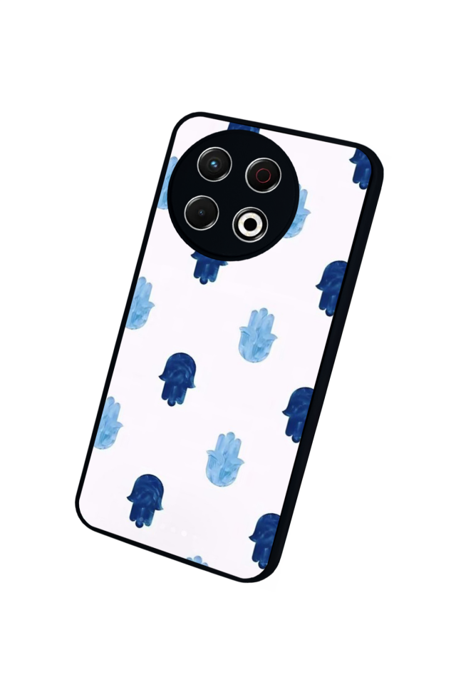 Tecno Spark 30 Pro Uyumlu Nazar Tasarımlı Glossy Premium Kılıf