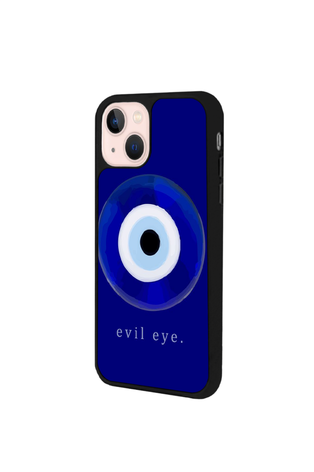 iPhone 15 Plus Uyumlu Nazar Tasarımlı Glossy Premium Kılıf