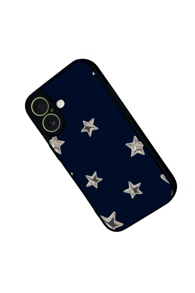 iPhone 17 Uyumlu Retro Yildizlar Tasarımlı Glossy Premium Kılıf