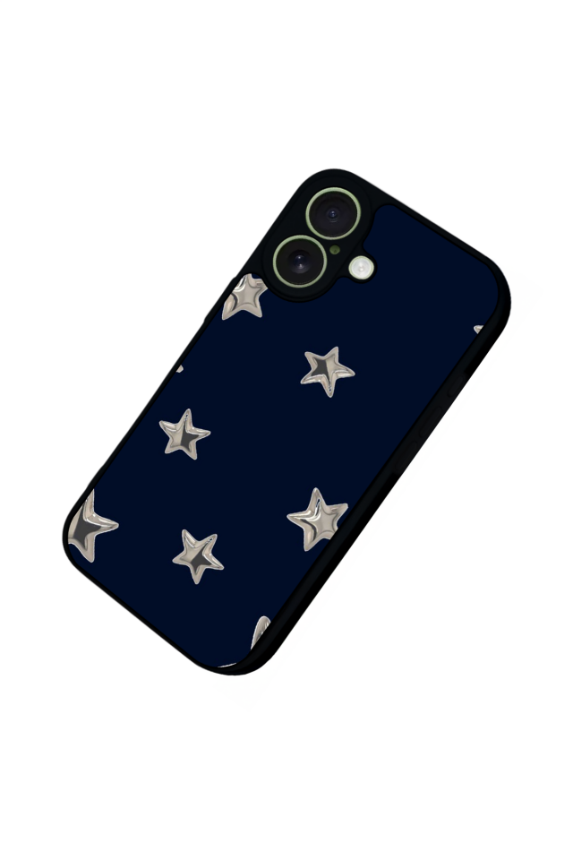 iPhone 17 Uyumlu Retro Yildizlar Tasarımlı Glossy Premium Kılıf