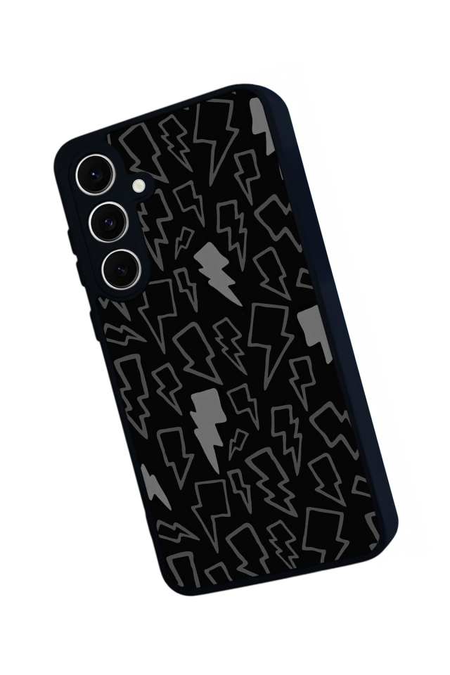Samsung Galaxy S24 FE Uyumlu Simsek Tasarımlı Glossy Premium Kılıf