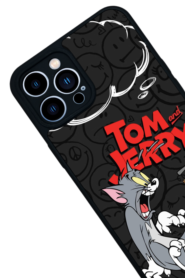 iPhone 12 Pro Max Uyumlu Tom And Jerry Tasarımlı Glossy Premium Kılıf