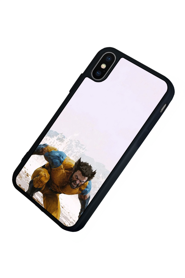 iPhone X/ XS Uyumlu Wolverine Tasarımlı Glossy Premium Kılıf