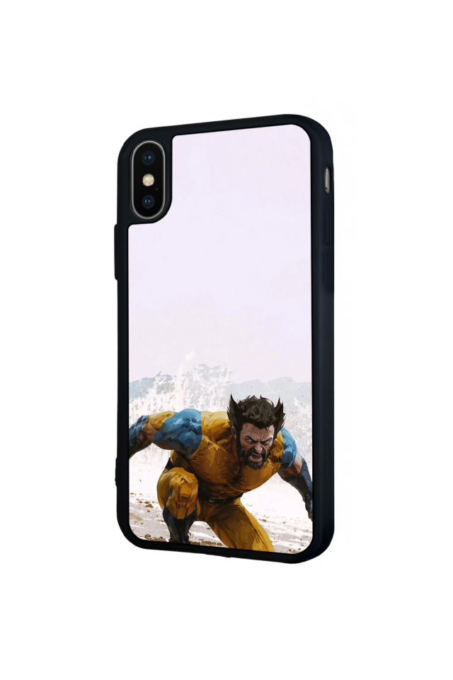 iPhone X/ XS Uyumlu Wolverine Tasarımlı Glossy Premium Kılıf