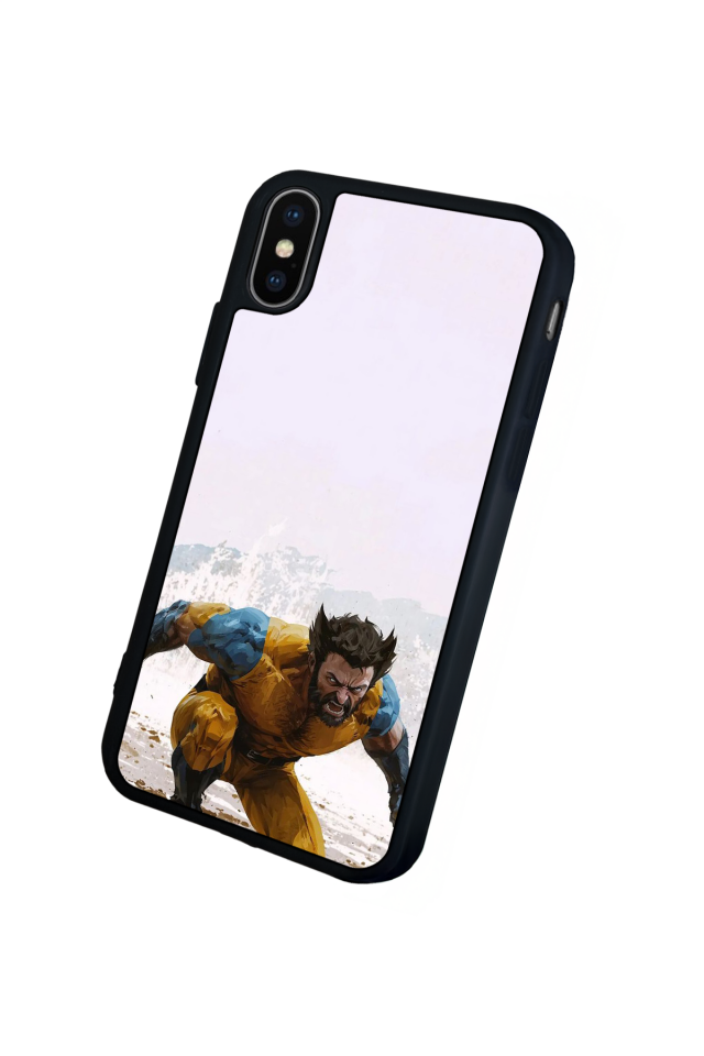 iPhone X/ XS Uyumlu Wolverine Tasarımlı Glossy Premium Kılıf