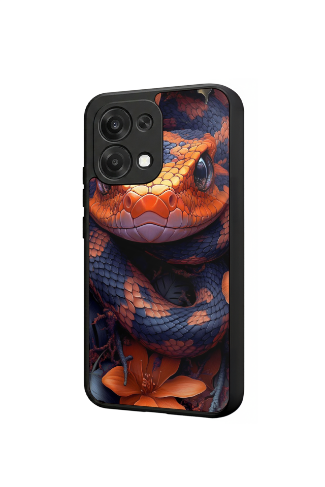 Oppo A6 Pro Uyumlu Yılan Tasarımlı Glossy Premium Kılıf