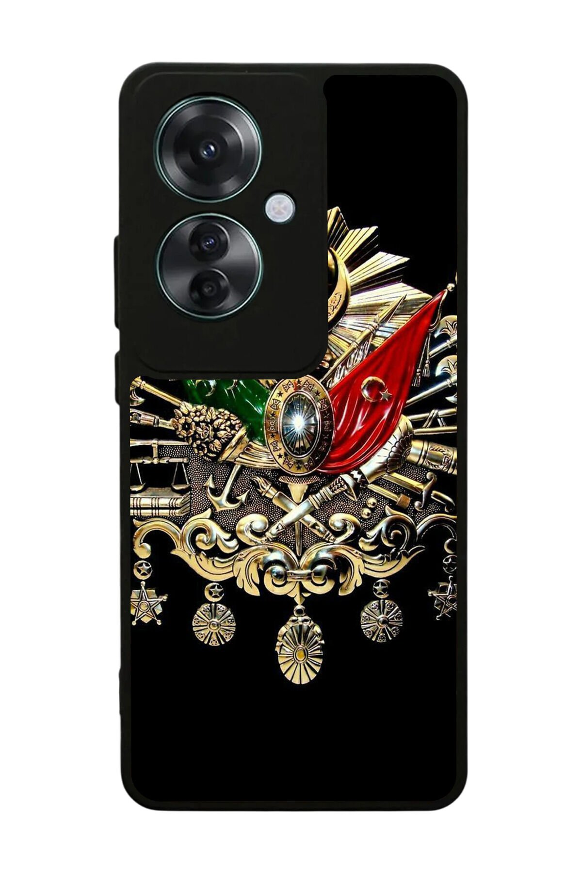 Oppo Reno 11F Uyumlu Osmanli Tugrasi Tasarımlı Glossy Premium Kılıf