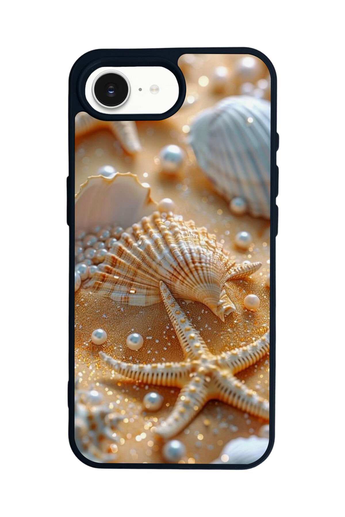 iPhone 16E Uyumlu İnci Tasarımlı Glossy Premium Kılıf