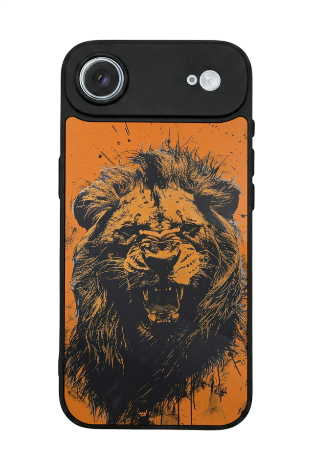 iPhone 17 Air Uyumlu Aslan Tasarımlı Glossy Premium Kılıf