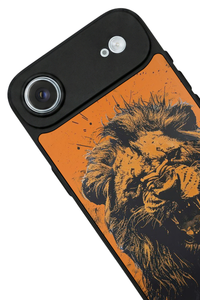 iPhone 17 Air Uyumlu Aslan Tasarımlı Glossy Premium Kılıf