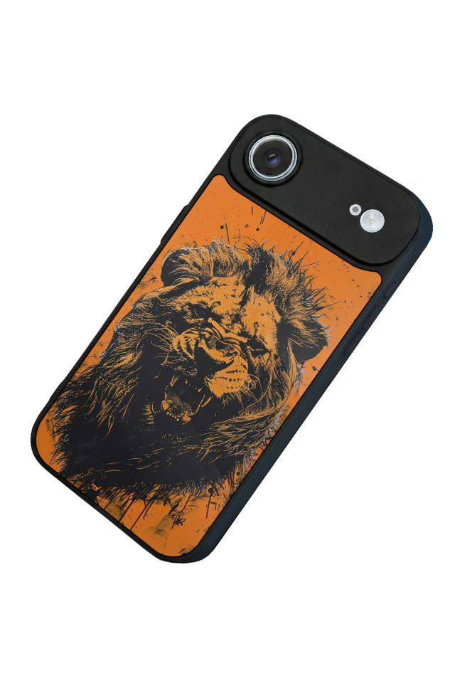 iPhone 17 Air Uyumlu Aslan Tasarımlı Glossy Premium Kılıf