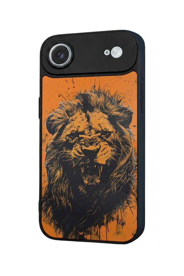 iPhone 17 Air Uyumlu Aslan Tasarımlı Glossy Premium Kılıf