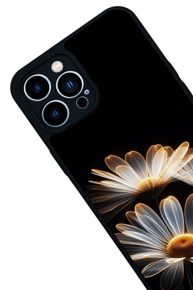 iPhone 13 Pro Max Uyumlu Cicek Tasarımlı Glossy Premium Kılıf