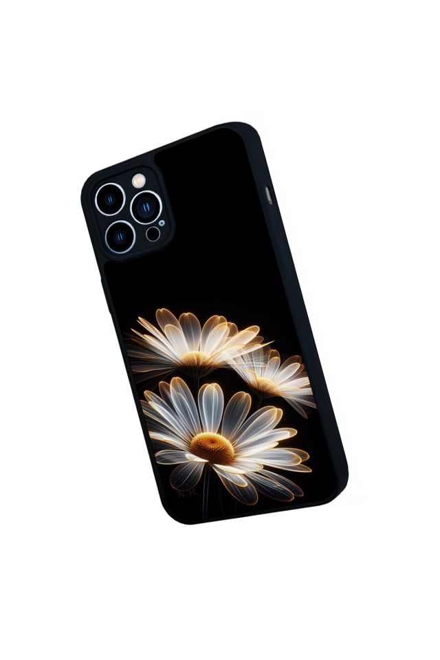 iPhone 13 Pro Max Uyumlu Cicek Tasarımlı Glossy Premium Kılıf
