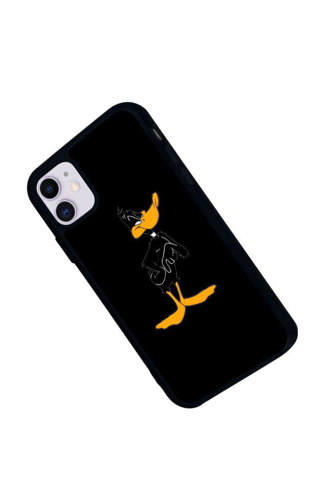 iPhone 11 Uyumlu Daffy duck Tasarımlı Glossy Premium Kılıf