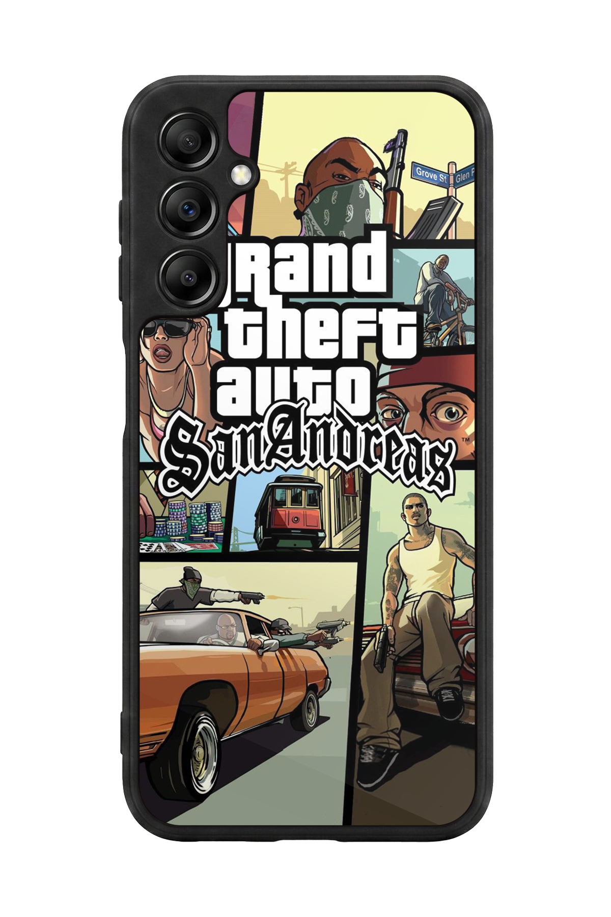 Samsung Galaxy A14 Uyumlu GTA Tasarımlı Glossy Premium Kılıf