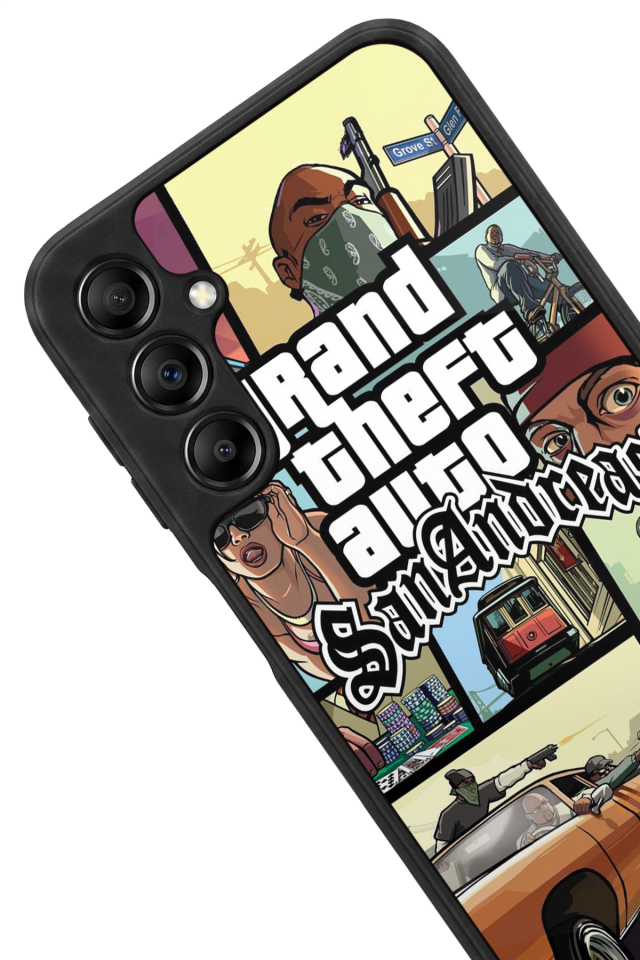 Samsung Galaxy A14 Uyumlu GTA Tasarımlı Glossy Premium Kılıf