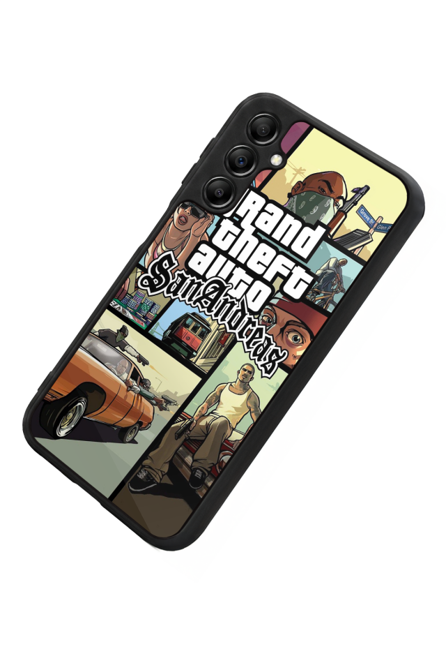 Samsung Galaxy A14 Uyumlu GTA Tasarımlı Glossy Premium Kılıf