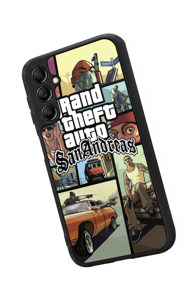 Samsung Galaxy A14 Uyumlu GTA Tasarımlı Glossy Premium Kılıf