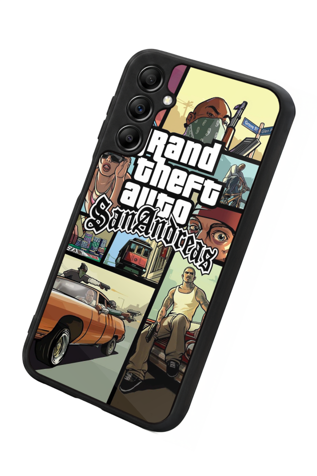 Samsung Galaxy A14 Uyumlu GTA Tasarımlı Glossy Premium Kılıf