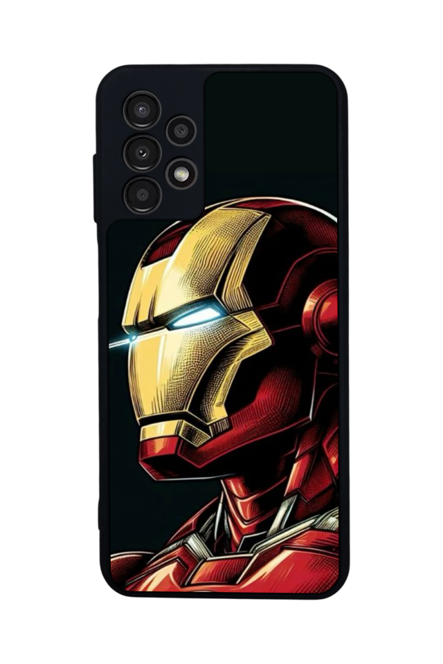 Samsung Galaxy A23 Uyumlu  Iron Man ( Demir Adam ) Tasarımlı Glossy Premium Kılıf